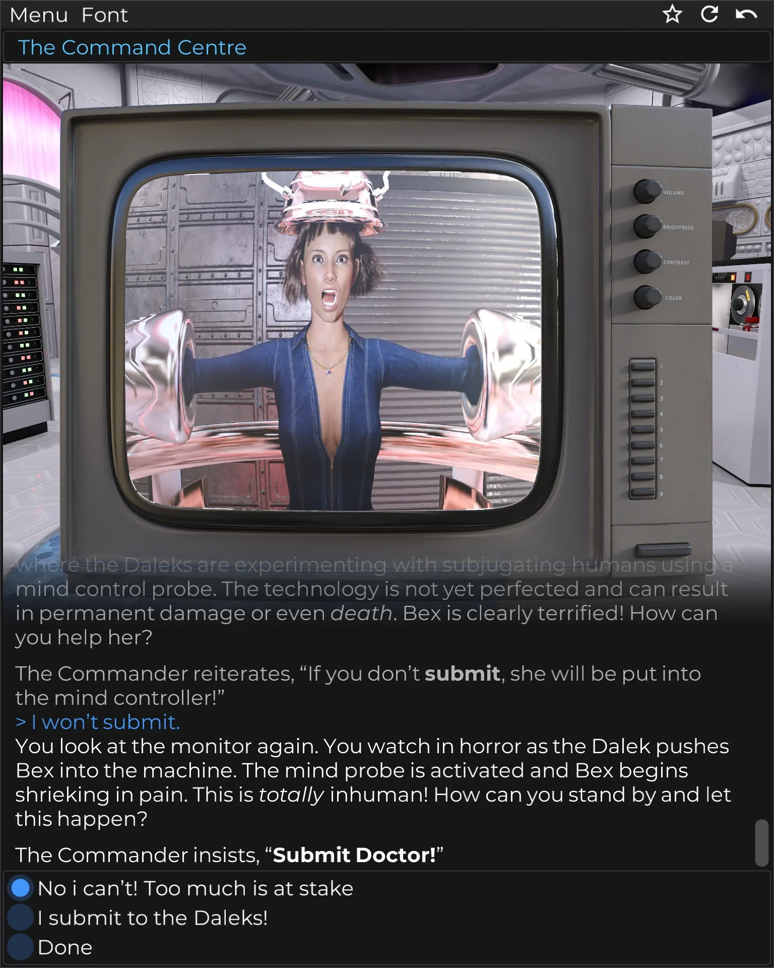 Neon Horizon dialogue